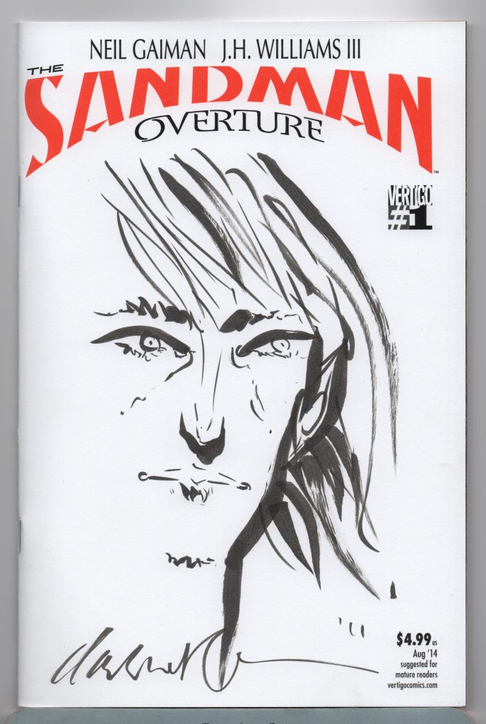 the sandman overture 1 sketch cover dave mckean cover 2014